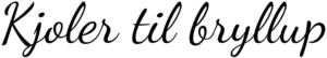 Kjoler til bryllup logo